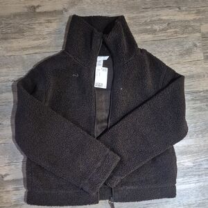 H&M Cozy Brown Fleece Jacket